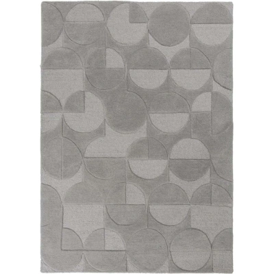 Šedý vlněný koberec Flair Rugs Gigi, 120 x 170 cm