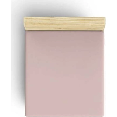 Růžové napínací bavlněné prostěradlo 140x190 cm - Mijolnir