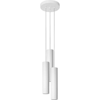 Bílé závěsné svítidlo ø 6 cm Castro – Nice Lamps