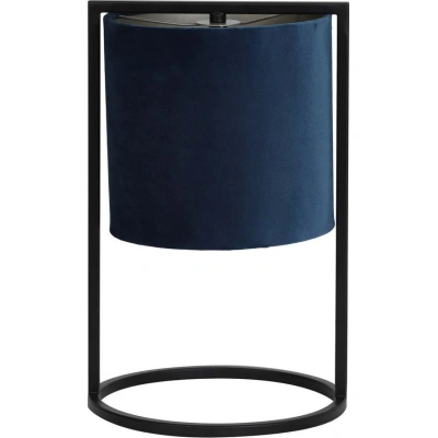 Černo-tmavě modrá stolní lampa (výška 35 cm) Santos – Light & Living