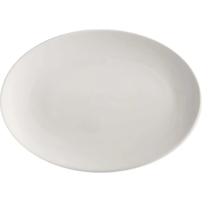 Bílý porcelánový talíř Maxwell & Williams Basic, 35 x 25 cm