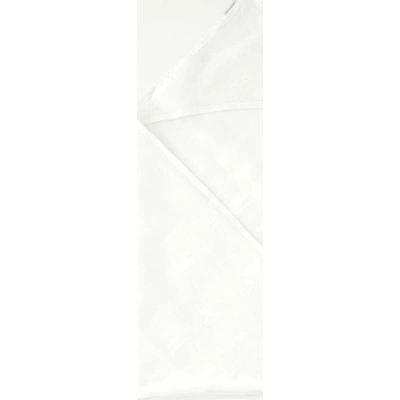 Dětská bílá osuška s kapucí Linen Tales Waffle, 100 x 100 cm