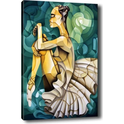 Obraz Tablo Center Geometric Ballerina, 100 x 140 cm