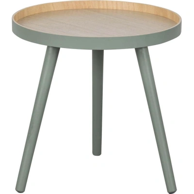 Odkládací stolek se zelenou konstrukcí WOOOD Sasha