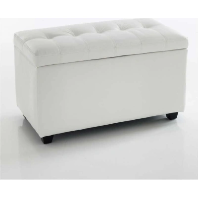 Bílá lavice s úložným prostorem Tomasucci Nice