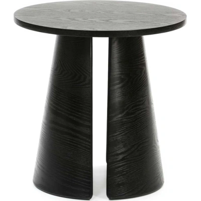 Černý odkládací stolek Teulat Cep, ø 50 cm