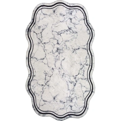 Bílý/šedý koberec 120x80 cm - Vitaus