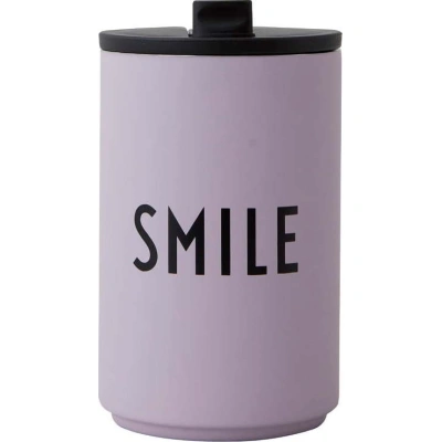 Fialový termo hrnek 350 ml Smile – Design Letters