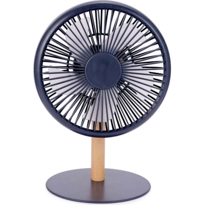 Šedá stolní lampa s ventilátorem na dálkové ovládání (výška 26 cm) Beyond – Gingko