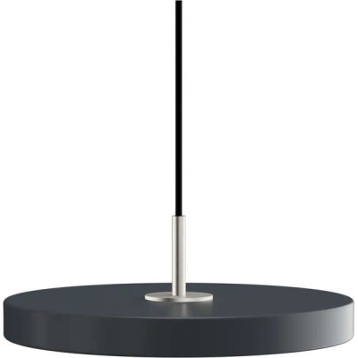 Antracitové LED závěsné svítidlo s kovovým stínidlem ø 31 cm Asteria Mini – UMAGE