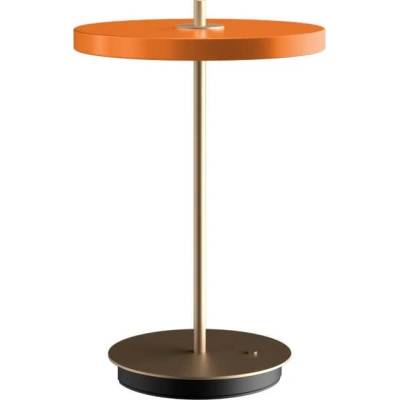 Oranžová LED stmívatelná stolní lampa s kovovým stínidlem (výška 31 cm) Asteria Move – UMAGE