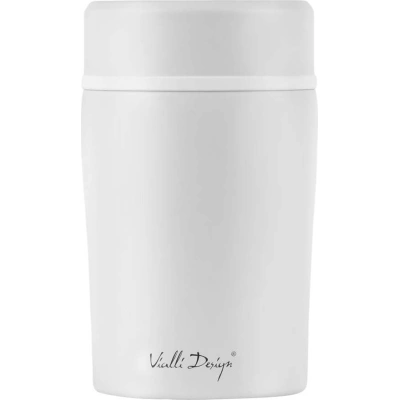 Bílá cestovní termoska na oběd Vialli Design Fuori, 500 ml