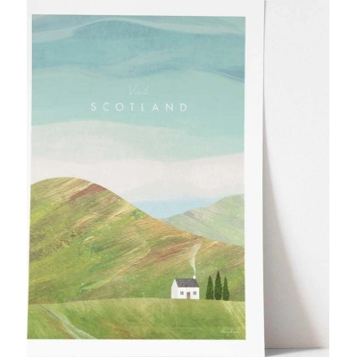 Plakát Travelposter Scotland, 30 x 40 cm