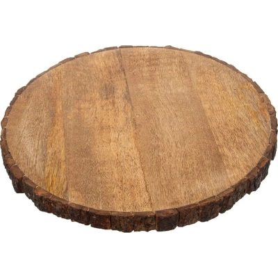 Servírovací dřevěné prkénko ø 39 cm Mango – Orion