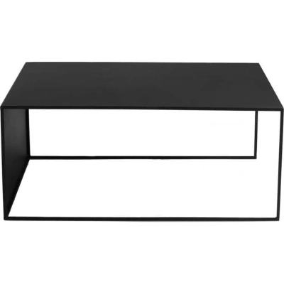 Černý konferenční stolek CustomForm 2Wall, délka 100 cm