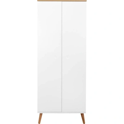 Bílá šatní skříň 79x201 cm Dot - Tenzo