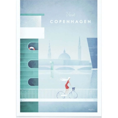 Plakát Travelposter Copenhagen, 50 x 70 cm