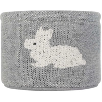 Šedý bavlněný organizér Kindsgut Bunny, ø 16 cm