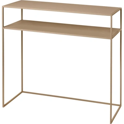 Béžový kovový konzolový stolek 35x85 cm Fera – Blomus