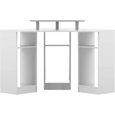 Bílý pracovní stůl 94x94 cm - TemaHome
