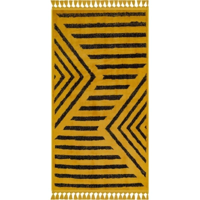 Žlutý pratelný koberec 230x160 cm - Vitaus