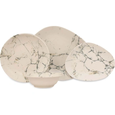 24dílná sada porcelánového nádobí Kütahya Porselen Light Marble
