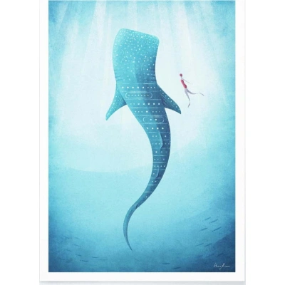 Plakát Travelposter Whale Shark, 50 x 70 cm