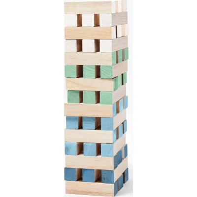 Společenská hra z masivního dřeva paulownia Sunnylife Mega Jenga Tower