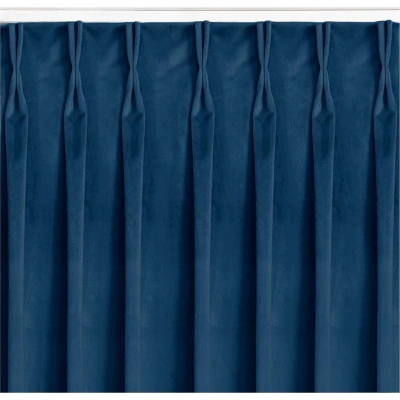 Tmavě modrý závěs 135x175 cm Vila – Homede