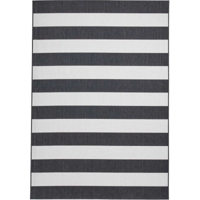 Bílo-černý venkovní koberec 290x200 cm Santa Monica - Think Rugs