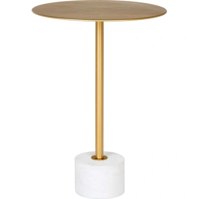 Kovový kulatý odkládací stolek ø 41 cm Lecco – House Nordic
