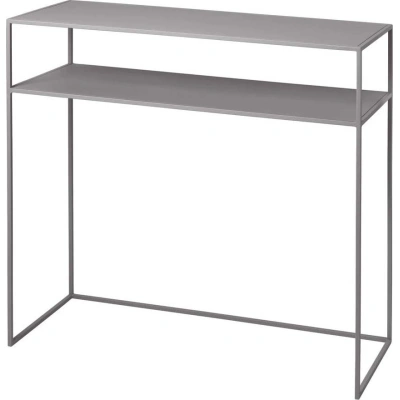 Světle šedý kovový konzolový stolek 35x85 cm Fera – Blomus