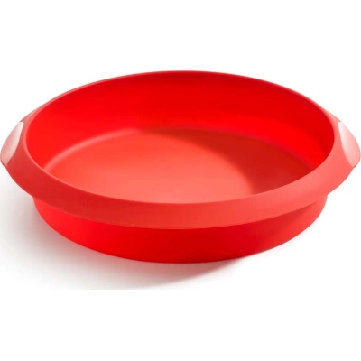 Červená silikonová forma na pečení Lékué, ⌀ 24 cm