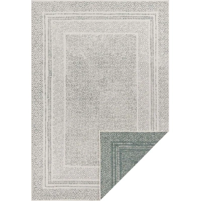 Zeleno-bílý venkovní koberec Ragami Berlin, 120 x 170 cm