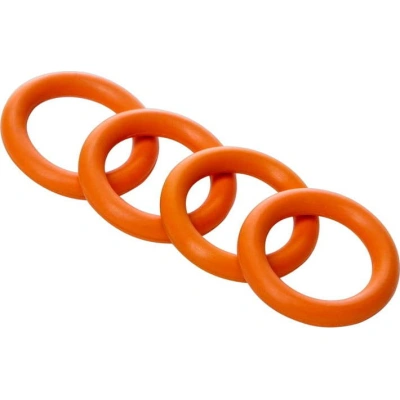 Sada 4 oranžových náhradních kroužků k zavlažovači Fiskars