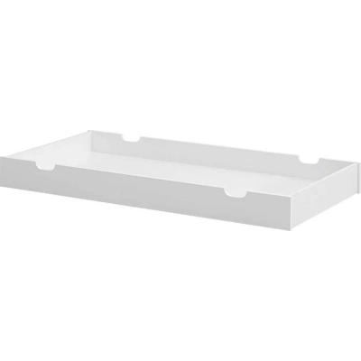 Bílý šuplík pod dětskou postel 140x70 cm– Pinio