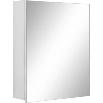 Bílá nástěnná koupelnová skříňka se zrcadlem Støraa Wisla, 60 x 70 cm