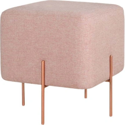 Světle růžový taburet Copper – Artie