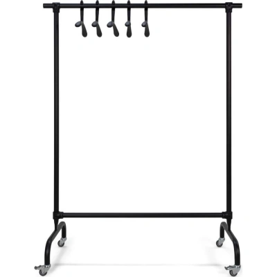 Černý kovový pojízdný stojan na oblečení Luuk – Spinder Design