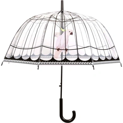 Transparentní větruodolný deštník Esschert Design, ⌀ 81 cm