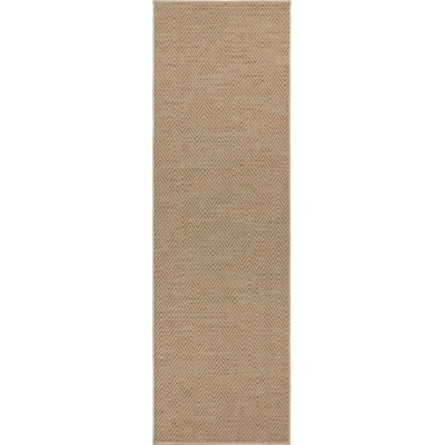 Hnědý běhoun BT Carpet Nature 500, 80 x 350 cm