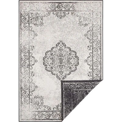 Černo-krémový venkovní koberec NORTHRUGS Cebu, 80 x 150 cm