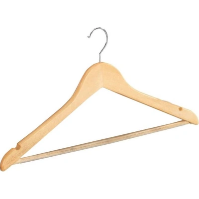 Sada 8 dřevěných ramínek na oblečení Wenko Shaped Hanger Eco