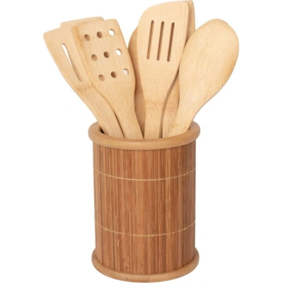 Bambusová sada kuchyňského náčiní 8 ks se stojánkem - Bonami Essentials