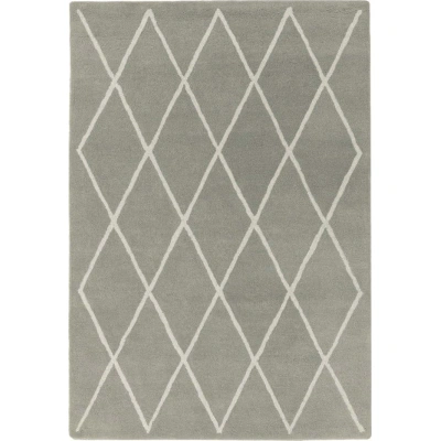 Šedý ručně tkaný vlněný koberec 120x170 cm Albany – Asiatic Carpets
