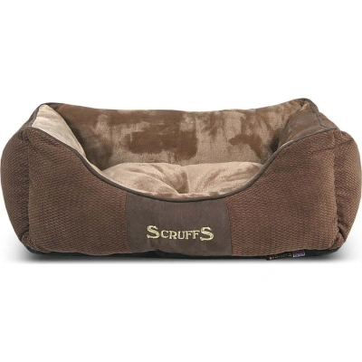 Hnědý plyšový pelíšek pro psa 10x50 cm Scruffs Chester S – Plaček Pet Products