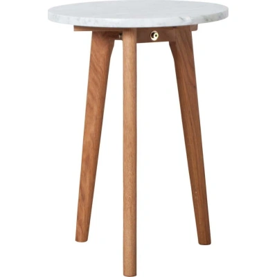 Odkládací stolek s deskou v dekoru kamene Zuiver, ⌀ 32 cm