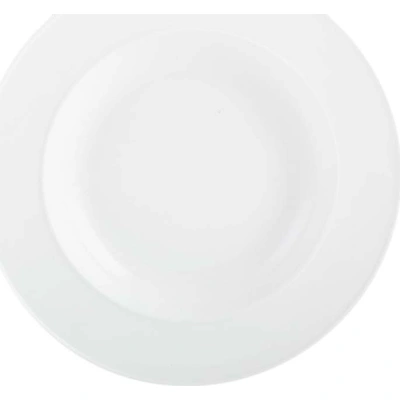 Bílý porcelánový hluboký talíř Mikasa Ridget, ø 29,5 cm
