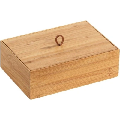 Bambusový box s víkem Wenko Terra, šířka 22 cm