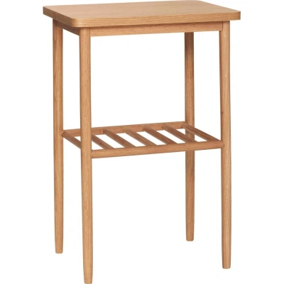 Odkládací stolek z dubového dřeva Hübsch Acorn, 40 x 30 cm